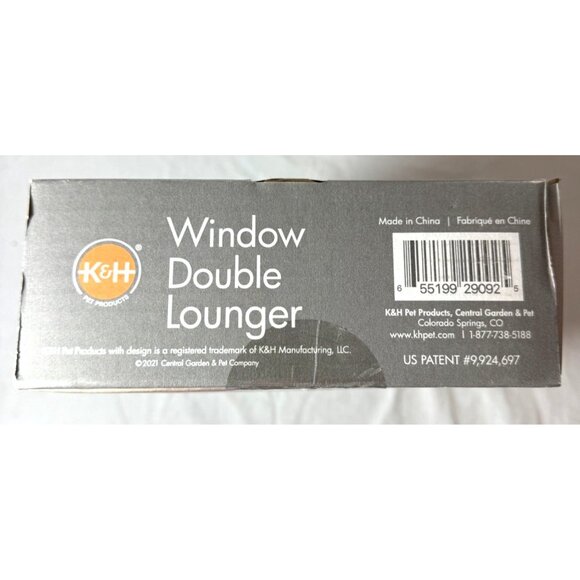 K&H Window Double Lounger For Cats 23" x 12" Sturdy Steel Frame Easy Installatio - Picture 3 of 6